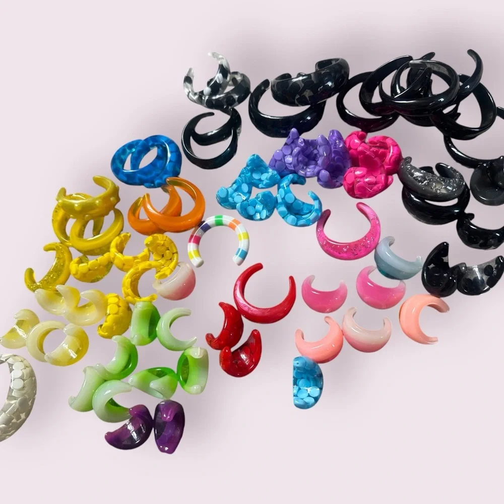 Large 80 Piece Plus Hardware Plastic Colorful Earring Making Kit